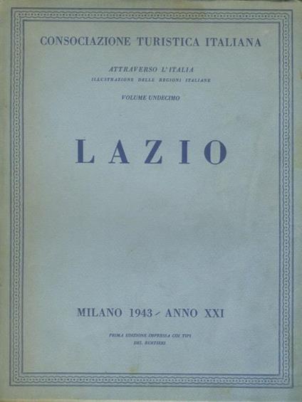 Lazio. Attraverso l'Italia - copertina