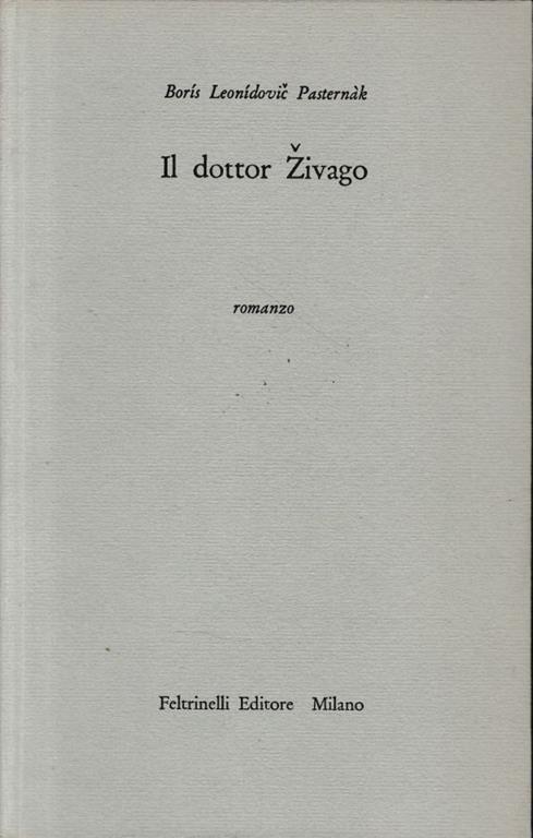 Il dottor Zivago - Boris Pasternak - copertina