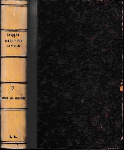 Principii di Diritto Civile, vol. 7 - F. Laurenti - copertina