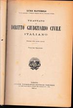 Trattato di Diritto Giudiziario Civile Italiano, vol. 2°