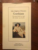 Goethiana: otto pezzi facili sui temi del cavalier von Goethe