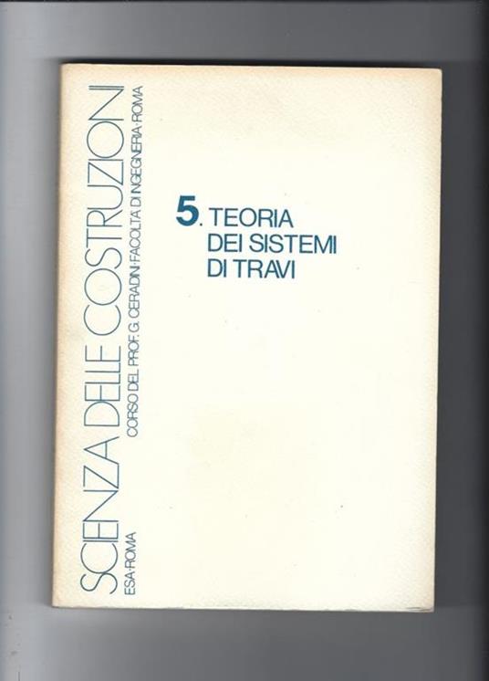 Teoria dei sistemi di travi - copertina