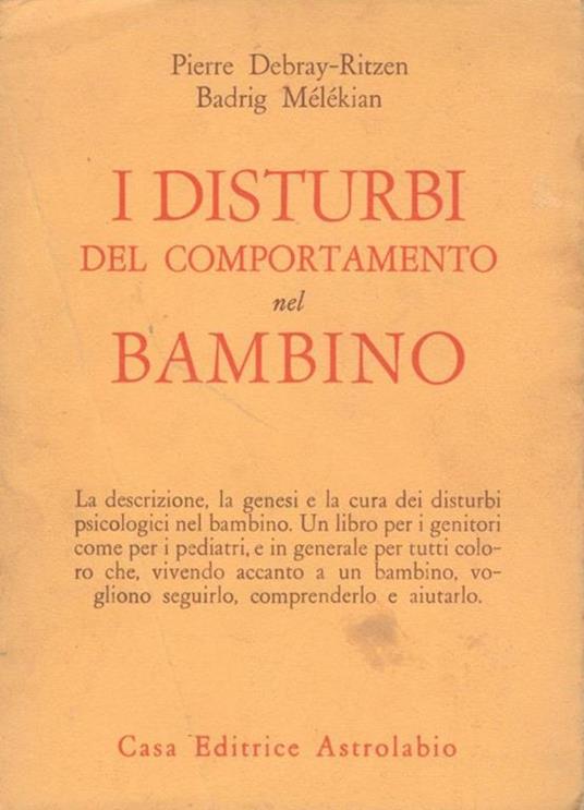 I disturbi del comportamento nel bambino - copertina