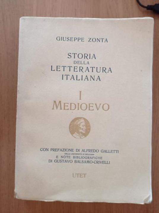 Storia della letteratura italiana 2 volumi - Giuseppe Zonta - copertina