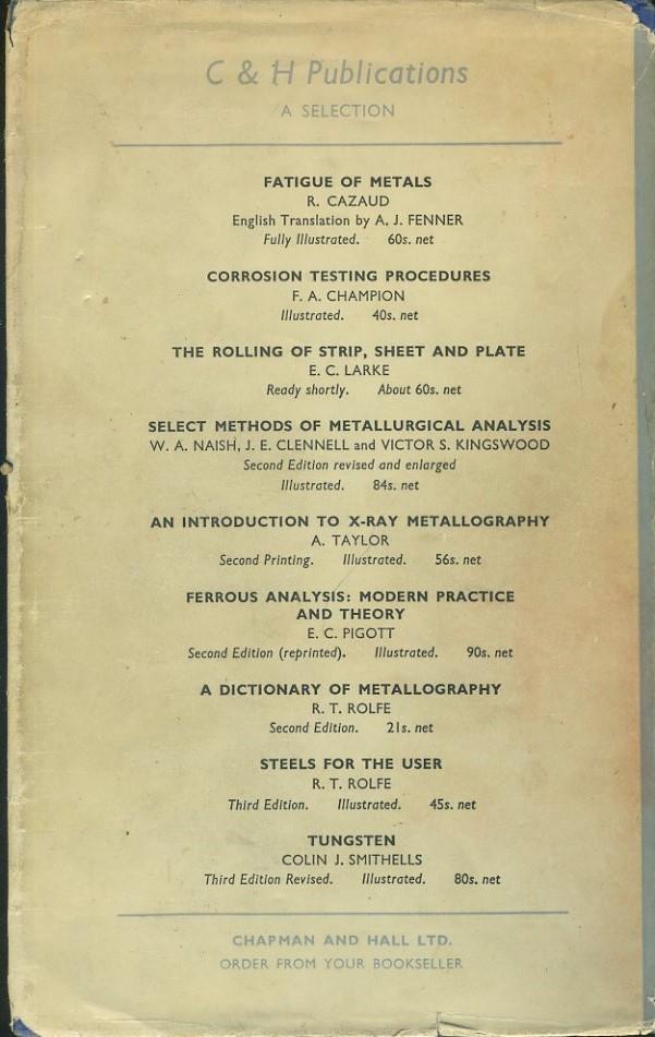 Practical microscopical metallography