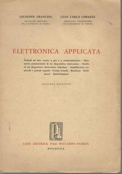 Elettronica applicata - copertina