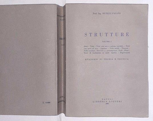 Strutture . Quaderni di teoria e tecnica. Volume I - copertina