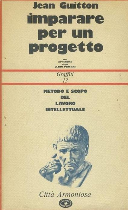 Imparare per un progetto - Jean Guitton - copertina