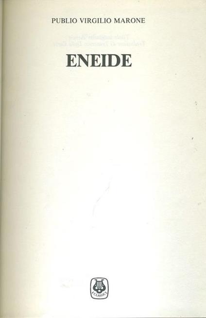 Eneide - Publio Virgilio Marone - copertina