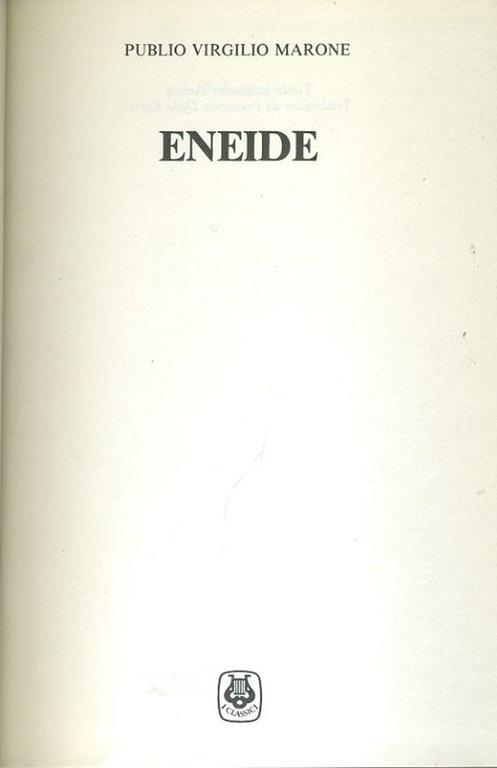 Eneide - Publio Virgilio Marone - copertina
