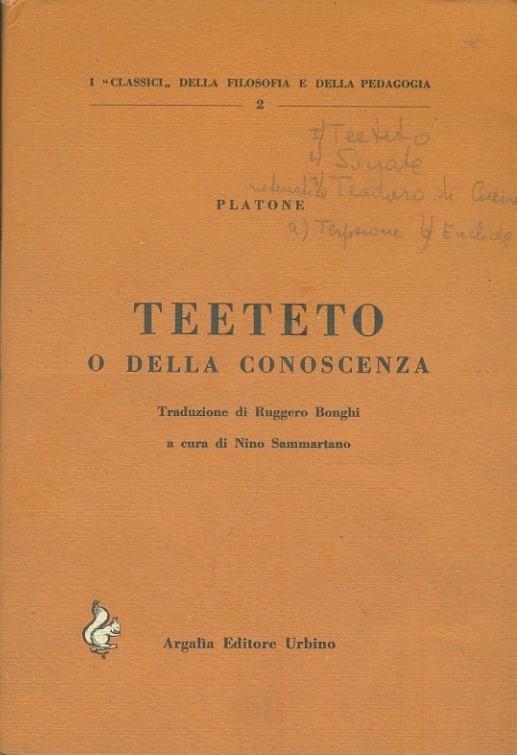Teeteto o della conoscenza
