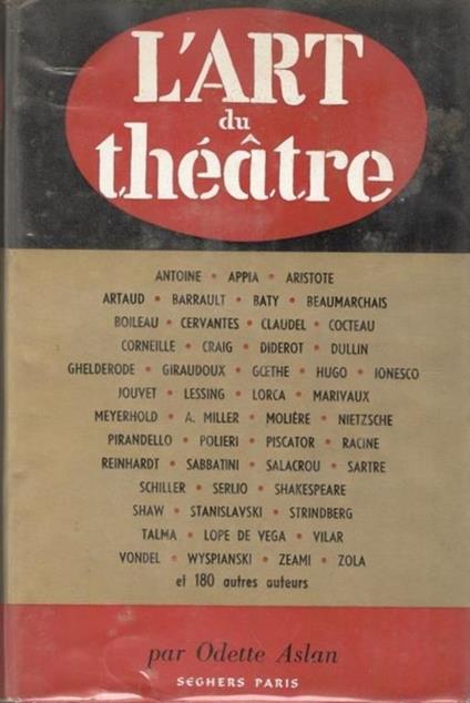 L' art du théatre - Odette Aslan - copertina