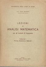 Lezioni di analisi matematica per gli studenti di ingegneria (Volume I)