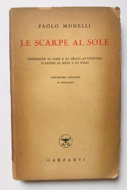 Le scarpe al sole - Paolo Monelli - copertina
