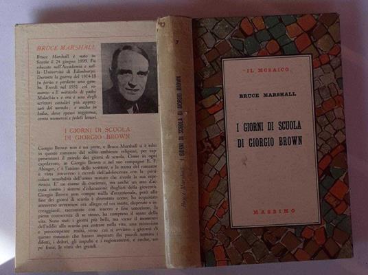 I giorni di scuola di Giorgio Brown - Bruce Marshall - copertina
