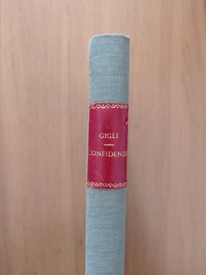Confidenze - Beniamino Gigli - copertina