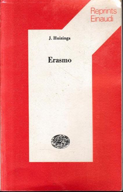 Erasmo - Johan Huizinga - copertina