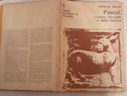Pascal, l'uomo ritrovato o della ricerca - Pietro M. Toesca - copertina