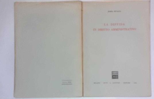 La diffida in diritto amministrativo - Daria Rivalta - copertina
