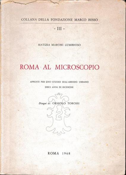 Roma al microscopio - Matizia Maroni Lumbroso - copertina