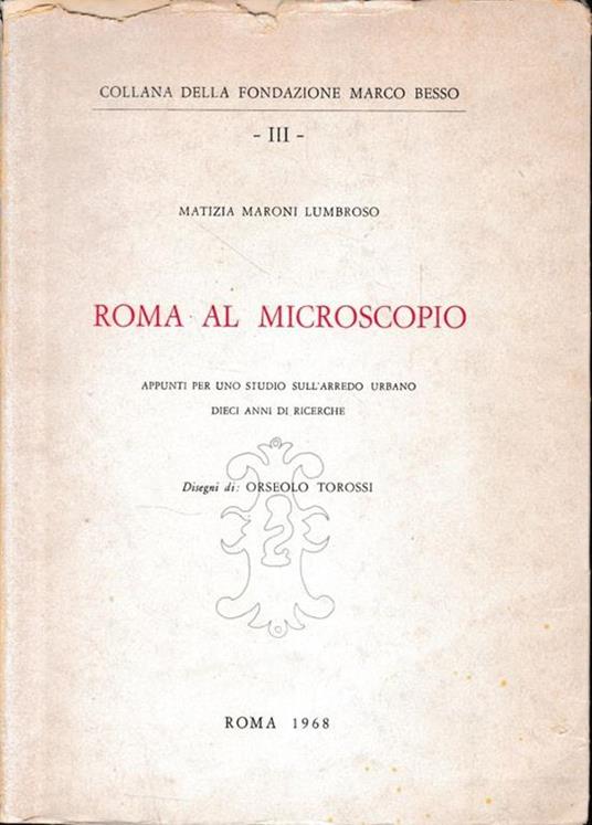 Roma al microscopio - Matizia Maroni Lumbroso - copertina