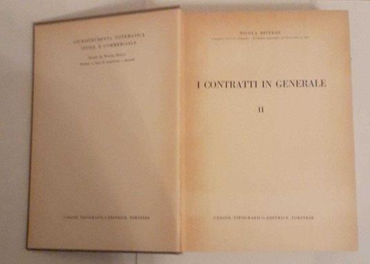 I contratti in generale. Volume II - Nicola Distaso - copertina