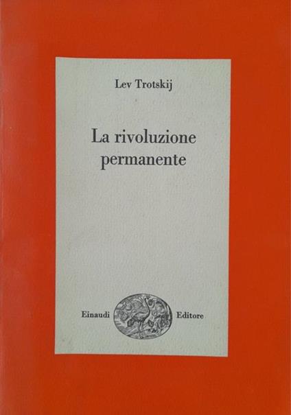 La rivoluzione permanente - Lev Trotsky - copertina