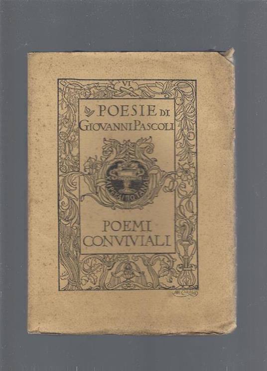 Poemi conviviali - Giovanni Pascoli - copertina