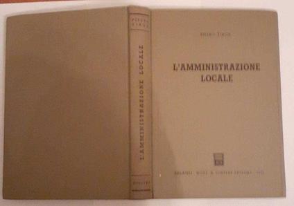 L' amministrazione locale - Pietro Virga - copertina