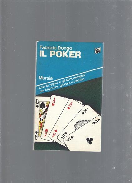 Il poker - Fabrizio Dongo - copertina