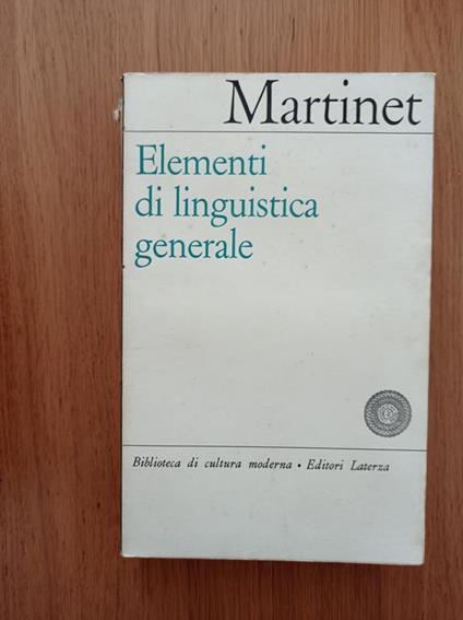 Elementi di linguistica generale - Martine - copertina