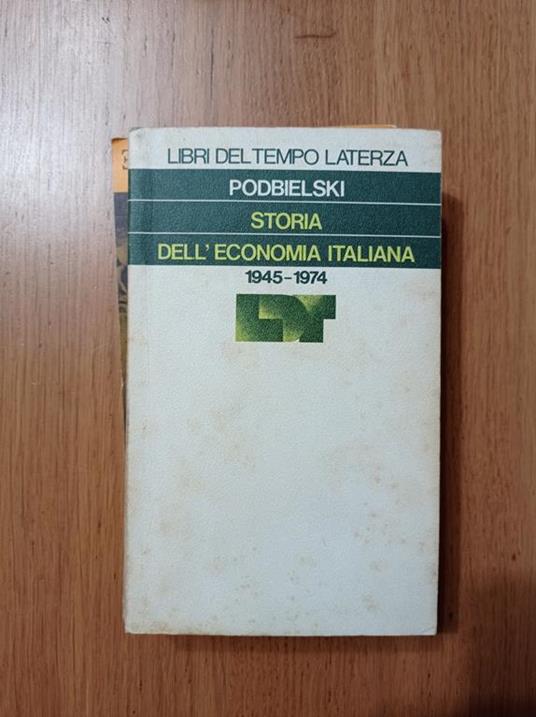 Storia dell'economia italiana - Podbielski - copertina