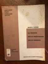 La tecnica della produzione delle sementi - Angelo Favero - copertina
