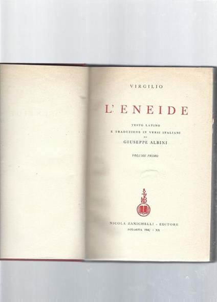 L' Eneide, 2 volumi - Virgilio - copertina