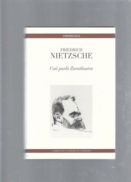 Così parlò Zarathustra - Friedrich Nietzsche - copertina