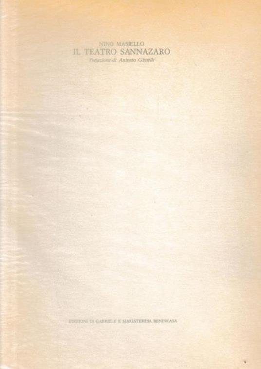 Il Teatro Sannazaro - Nino Masiello - copertina