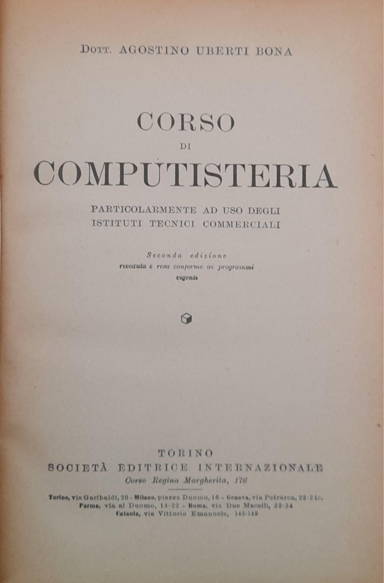 Corso di computisteria