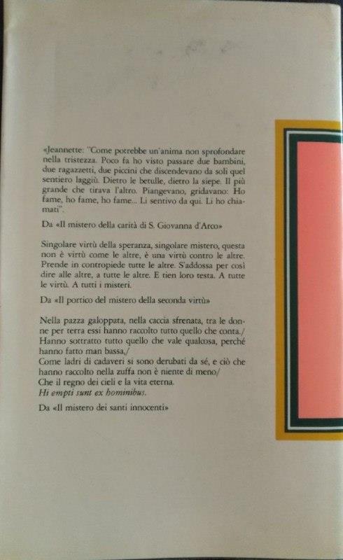I misteri. Giovanna d'Arco, La seconda virtù, I santi innocenti