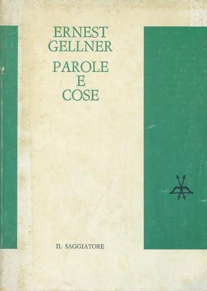 Parole e cose - Ernest Gellner - copertina