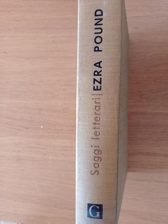 Saggi letterari - Ezra Pound - copertina