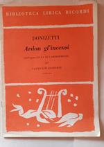 Spartiti. Biblioteca lirica ricordi. Ardon gl'incensi (dall'opera Lucia Di Mammermoor)