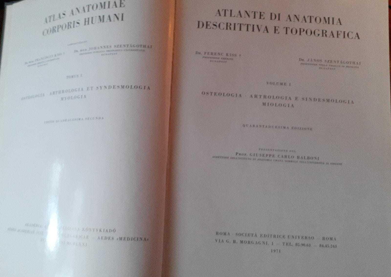 Atlante di anatomia descrittiva e topografica. Osteologia-Artrologia e sindesmologia miologia. Volume I