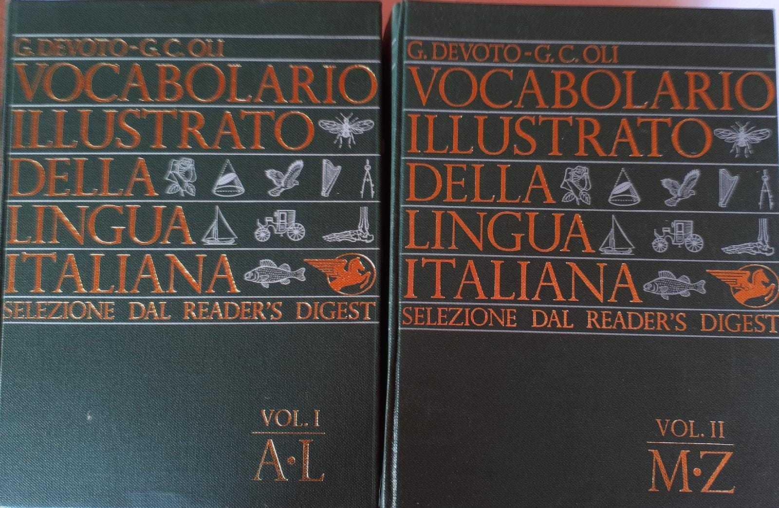 Vocabolario illustrato della lingua italiana. Volume I A-L. Volume II M.Z