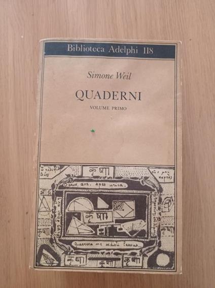 Quaderni volume primo - Simone Weil - copertina