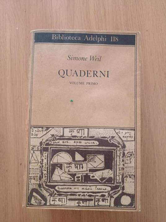 Quaderni volume primo - Simone Weil - copertina