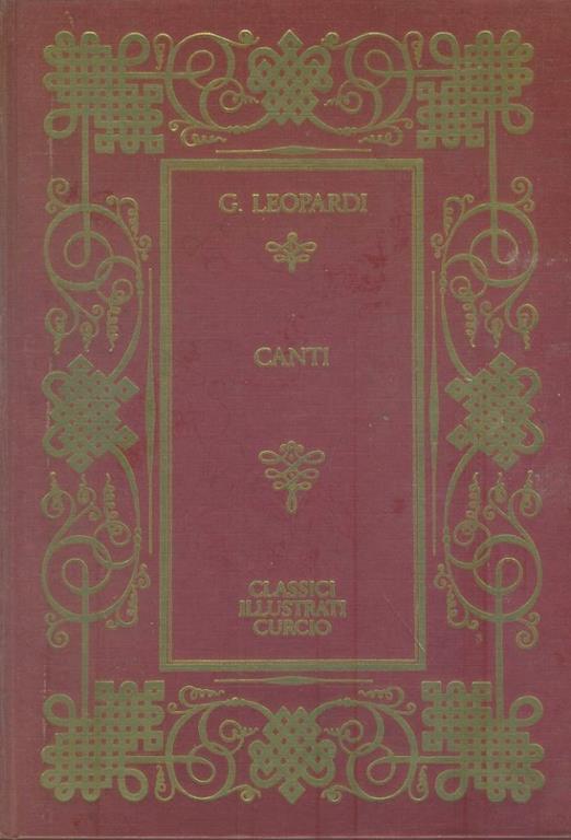 Canti - Giacomo Leopardi - copertina