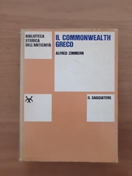 Il Commonwealth greco - Alfred Zimmern - copertina