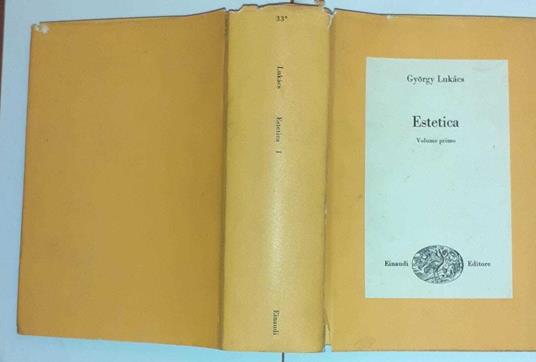 Estetica. Volume primo - György Lukács - copertina