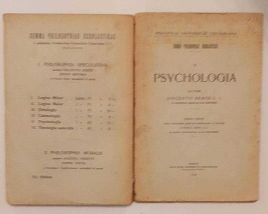 Psychologia Volume V - copertina