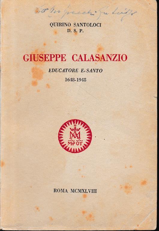 Giuseppe Calasanzio educatore e santo 1648-1948 - copertina